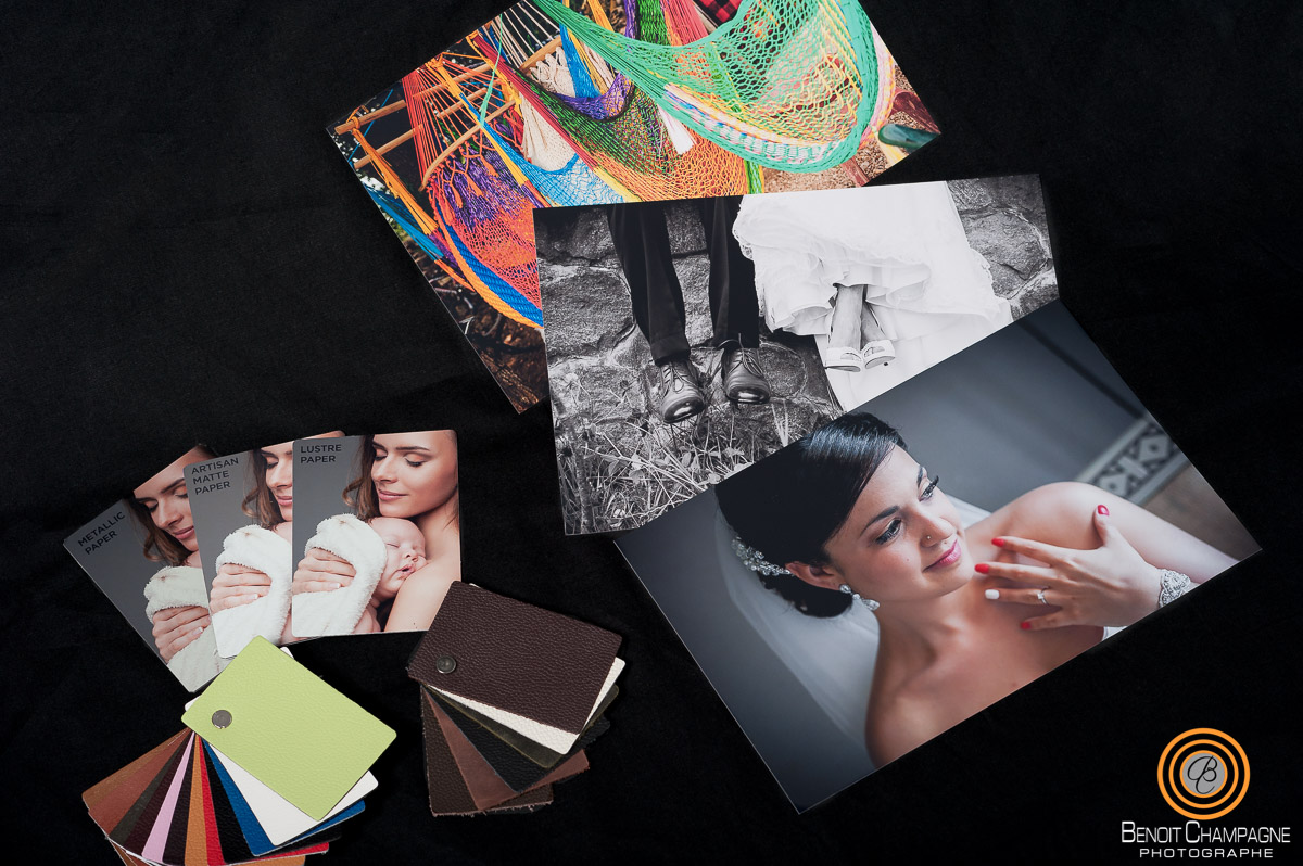 Photo album paper finishes