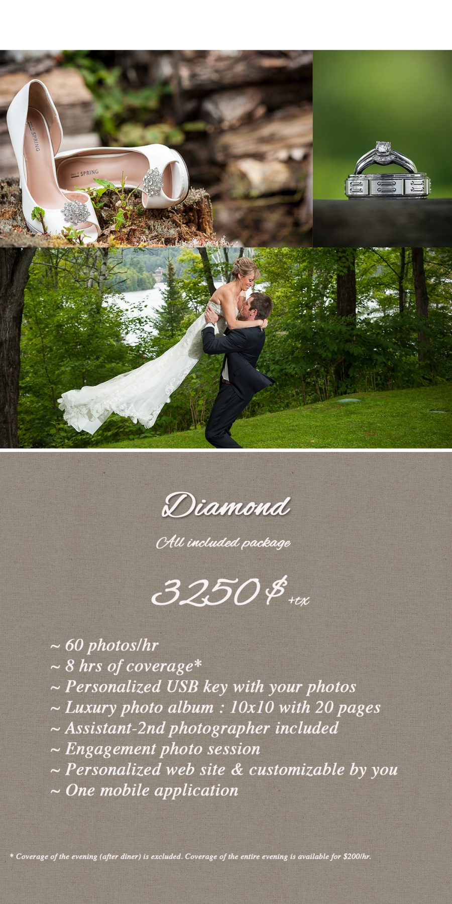 Wedding package Diamond all included