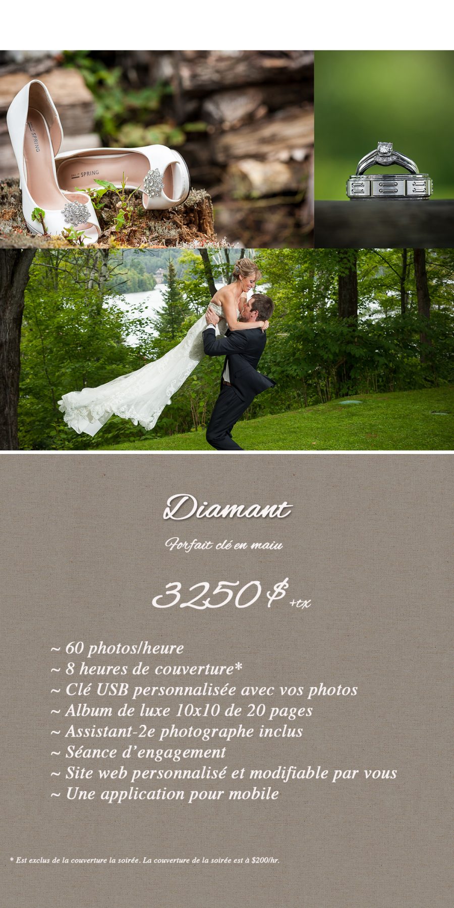 Forfait mariage Diamant